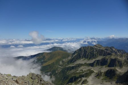 Pointe de Rognier, Mont Blanc, et les nuages...