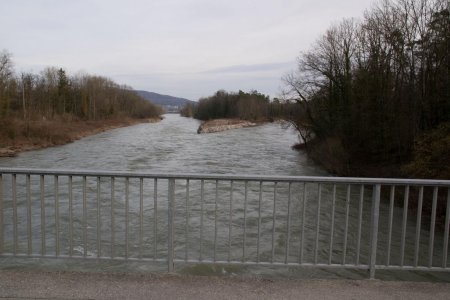 L’Aare depuis le pont de Rupperswil