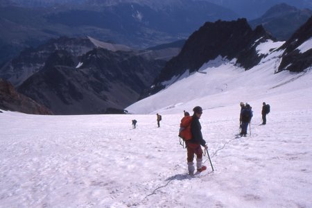 Descente sur le glacier de Séguret Foran.
