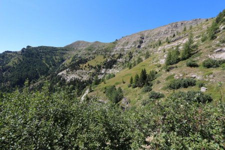 Pointe de Lingustier et Grand Sellar, à la montée.