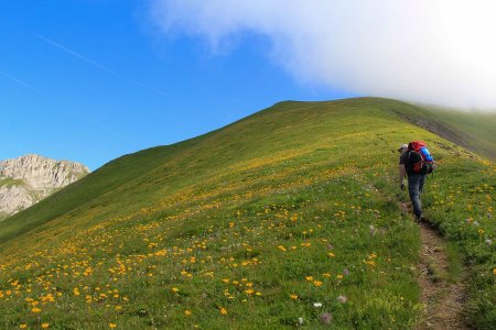 Montée ver le Mont d’Armenaz