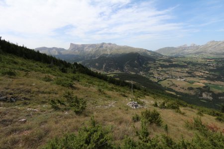 Plateau de Bure dans le rétro.