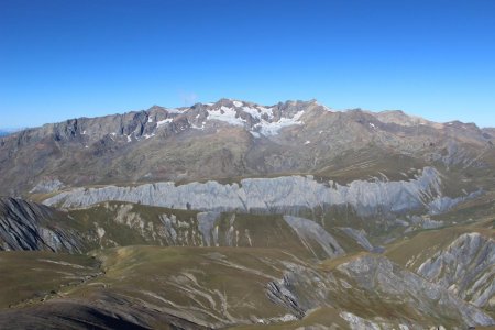Le Pic de l’Etendard, Glacier des Quirlies