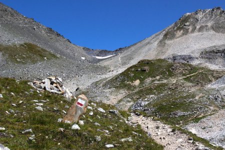 Début de l’ascension plus soutenue vers le Col de Chavière