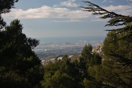 Belle vue sur Marseille du Col du Tubé