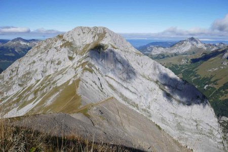 Mont Pécloz vu de la Pointe d’Armenaz