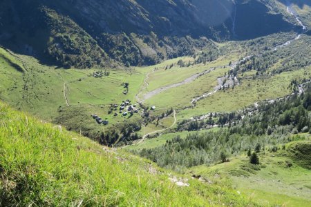 Chalets de Miage vus du Mont Truc