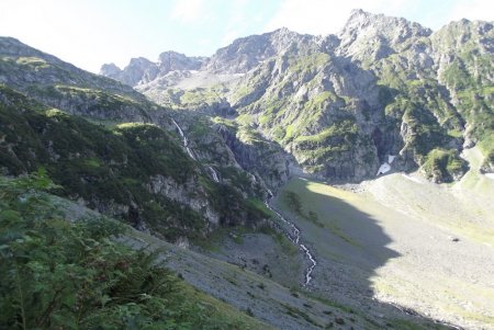 Cascades et ruisseau du Vorz sous la Grande Lance de Domène