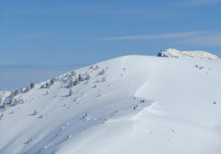 La dernière pente du Mont de Vorès.
