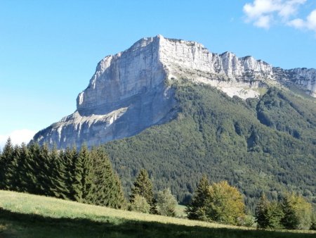 Le Granier depuis les alpages de Joigny.
