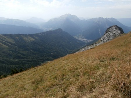 Pointe de Dran, vallée du Sapey et massif de la Tournette.