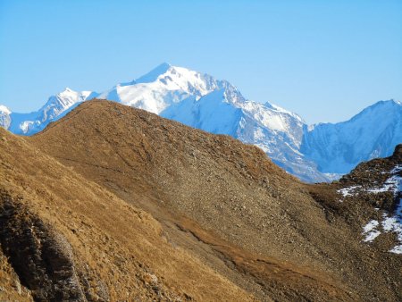 Mont Blanc derrière l’Ambrevetta