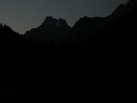 Le Mont Viso à 5h45.