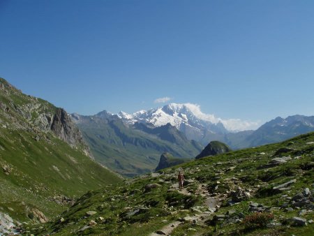 Au fond le Mont-Blanc