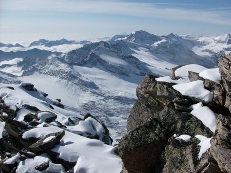 Belle vue sur les glaciers de Haute Maurienne.