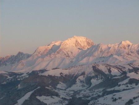 Le Mont Blanc aussi.