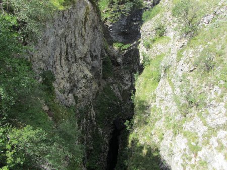 Le canyon vu d’en haut.