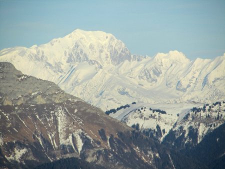 Zoom vers le Mont Blanc...