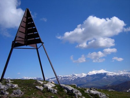 Le Sommet et le Mont Mounier 2817 m.