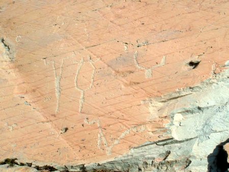 Gravures datant du néolithique sur les chiappes de la vallée