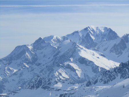 Vue vers le massif du Mont Blanc.