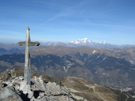 La Croix des Verdons et le Mont Blanc.