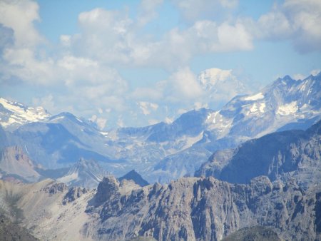 Le Mont Blanc (au dessus du col de Chavière, versant mauriennais).