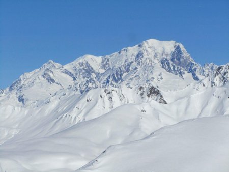 Zoom vers le Mont Blanc.