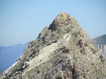 Zoom sur le Roc de Garnesier.