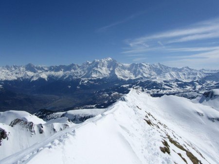 le massif du Mont Blanc.