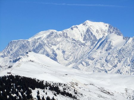 dernier regard sur le Mont Blanc.