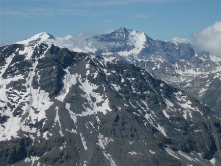 Du sommet, vue sur la Grande Casse et la Grande Motte.