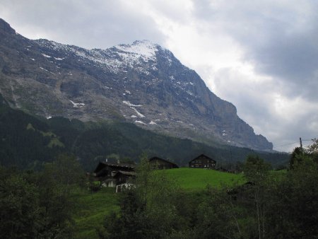 L’Eiger vu depuis Grindelwald