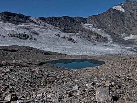 Un des petits lacs aux abords du glacier