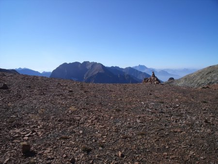 La vue au sud sur le Grand Armet et l’Obiou du point IGN 2619m