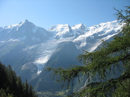 Aiguille du Midi - Glaciers de Bionnassay et du Tacconaz (vus de Bellachat)