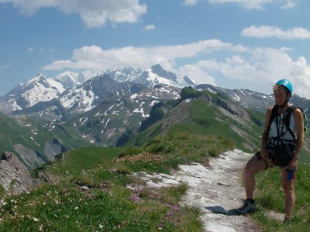 Panorama vers le massif du Mont Blanc.