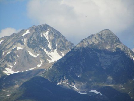 Zoom sur la Légette et le Mont Mirantin.