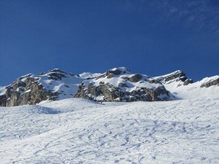 Pendant la montée:presque une piste de ski.