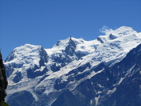 Mont Blanc du Tacul, Mont Maudit et Mont Blanc.