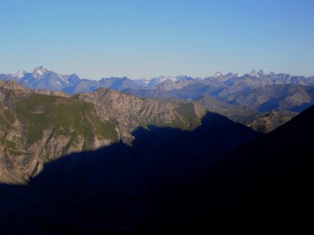 Zoom du Pic Gaspard aux  Aiguilles d’Arves.
