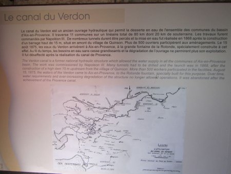 Histoire de l’ancien canal du Verdon.