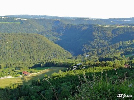 Doubs franco-suisse des rochers de la Cendrée