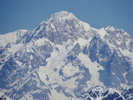 Zoom : le Mont Blanc.