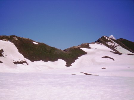 Le col de l’Ouillon et l’Aiguille des Glaciers