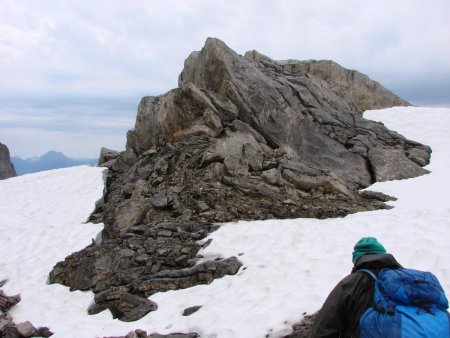Pierre et neige au Col de Bossetan