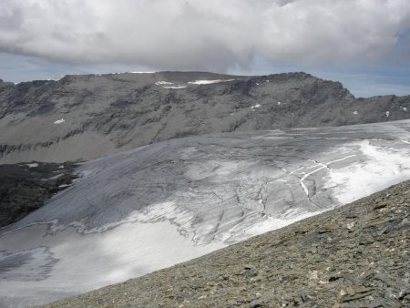 Pointe du Nant Cruet et glacier de la Sassière