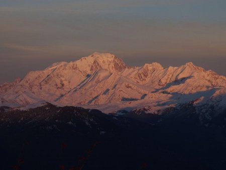 Le Mont Blanc au couchant...