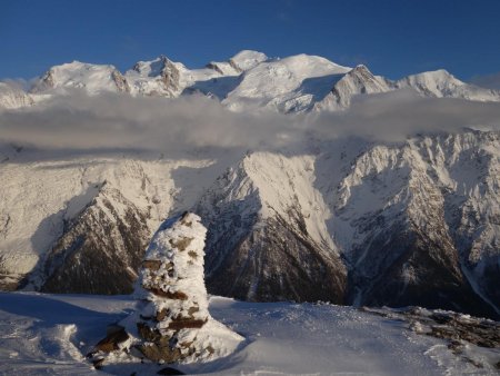 Aux premières loges face au Mont Blanc...