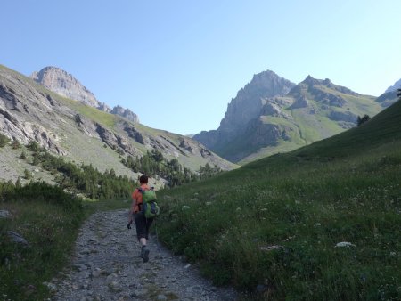 Dans la montée vers l’Alpe du Lauzet